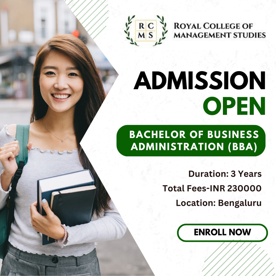 BACHELOR OF BUSINESS ADMINISTRATION (BBA) at ROYAL COLLEGE OF MANAGEMENT STUDIES, Bengaluru/Bangalore